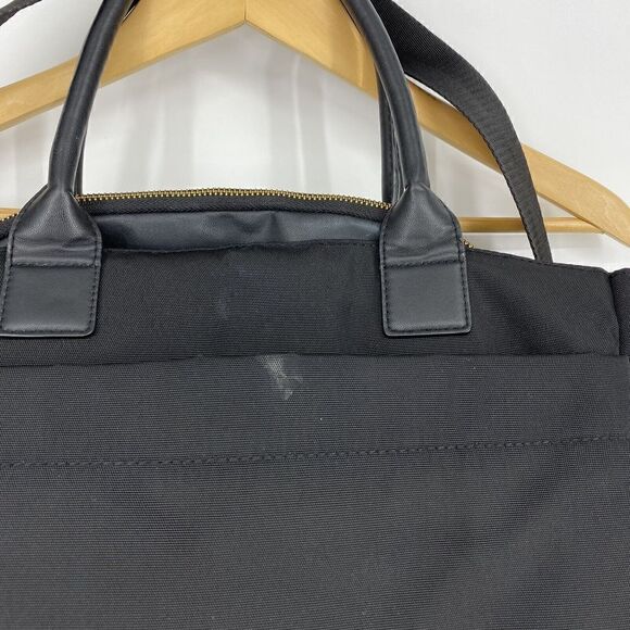 Skip Hop Diaper Bag Black Chelsea Downtown Satchel Gold Hardware Baby Pockets - Picture 5 of 12